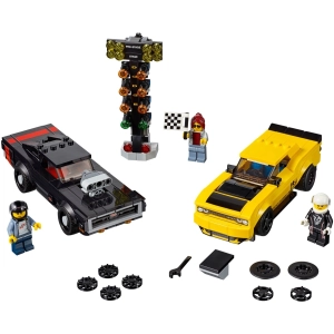 Constructor Lego 2018 Dodge Challenger SRT Demon and 1970 Dodge Charger R/T 75893