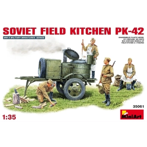 Kit de construcción MiniArt Soviet Field Kitchen PK-42 (1:35)