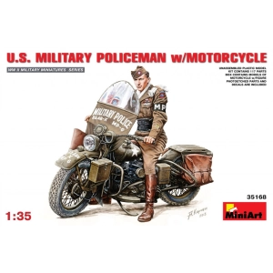 Construir modelo MiniArt U.S. Military Policeman w/Motorcycle (1:35)