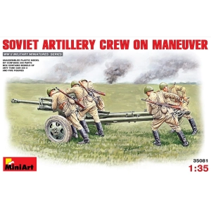 Construir modelo MiniArt Soviet Artillery Crew on Maneuver (1:35)