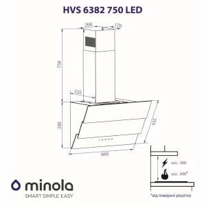 Minola HVS 6382 BL 750 LED