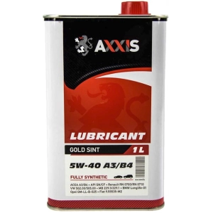 Aceite de motor Axxis Gold Sint 5W-40 A3/B4 1L