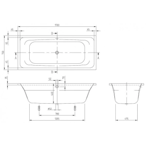 Bañera Villeroy & Boch Targa Style 170x75