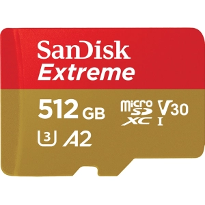 Tarjeta de memoria SanDisk Extreme V30 A2 microSDXC UHS-I U3 512Gb