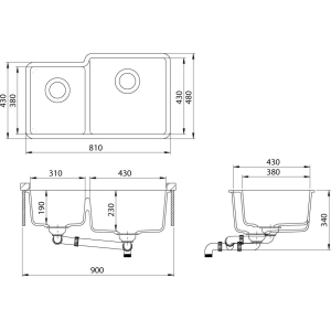 Aquasanita Arca SQA230-R