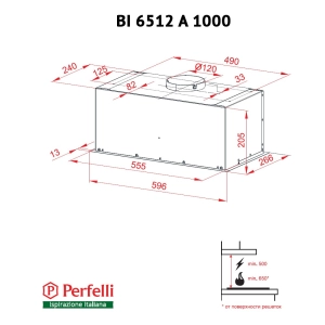 Perfelli BI 6512 A 1000 BL LED