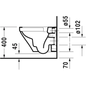 Inodoro Duravit DuraStyle 45710900A1