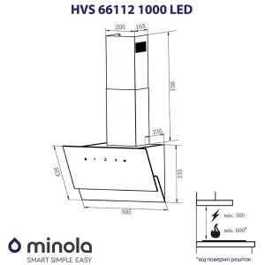 Minola HVS 66112 BL 1000 LED