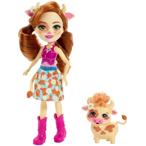 Muñeca Enchantimals Cailey Cow and Curdle FXM77