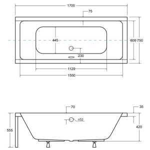 Besco Quadro 170x75