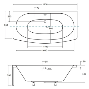 Besco Telimena 180x85