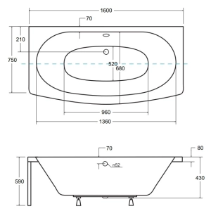 Besco Telimena 160x75