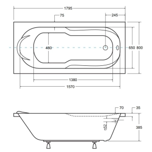 Besco Bona 180x80