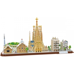 Rompecabezas 3D CubicFun City Line Barcelona MC256h