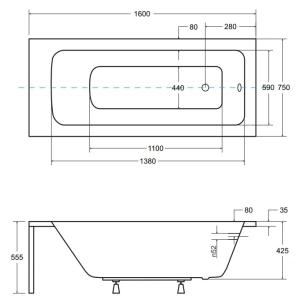 Besco Talia 160x75