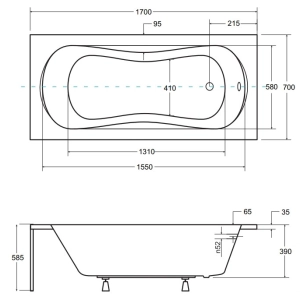 Besco Aria Plus 170x70