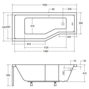 Besco Integra 150x75