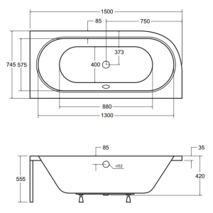 Besco Avita 150x75