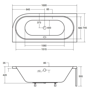 Besco Avita 170x75