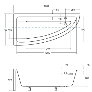 Besco Praktika 140x70