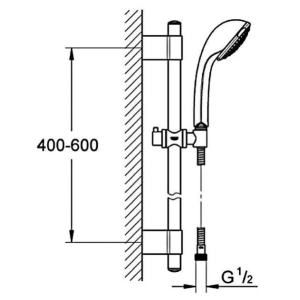 Sistema de ducha Grohe Relexa 100 Massage 28945000