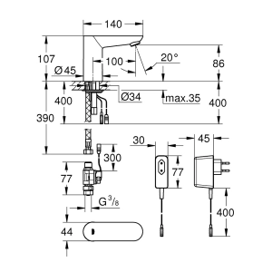 Grohe Euroeco Cosmopolitan E 36269000