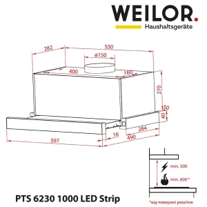 Weilor PTS 6230 BL 1000 LED Strip