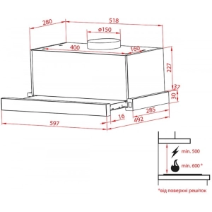 Weilor Slimline PTM 6140 SS 750 LED Strip