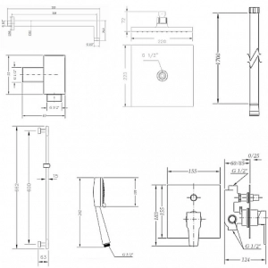 Sistema de ducha Genebre Kenjo KENJO-SHOWER