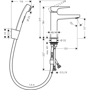 Hansgrohe Metropol 74522000