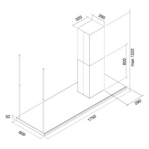 Falmec Lumen 175/800 Isola DX