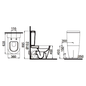 Inodoro Idevit Alfa SETK3104-0315-001