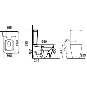 Inodoro Idevit Halley SETK3204-0315-001