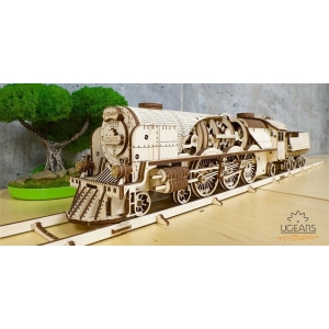 UGears V-Express Steam Train with Tender