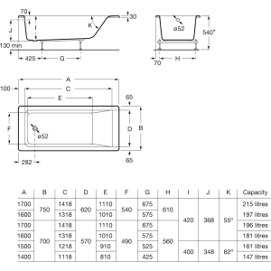 Roca Easy 160x75