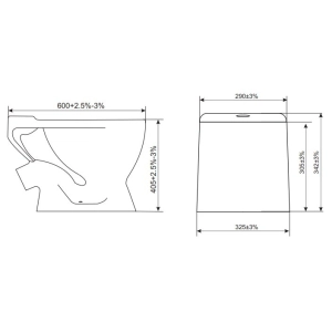 Inodoro Dneprokeramika Siena SH-3313