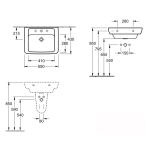 Lavabo Villeroy & Boch Verity Design 510355