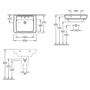 Lavabo Villeroy & Boch Verity Design 510365