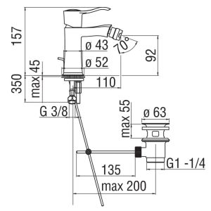 Nobili Rubinetterie Sofi SI98119-1-CR