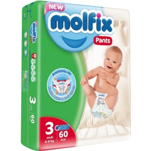 Pañales Molfix Pants 3 / 60 pcs