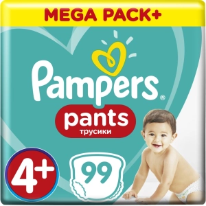 Pañales Pampers Pants 4 Plus / 99 pcs