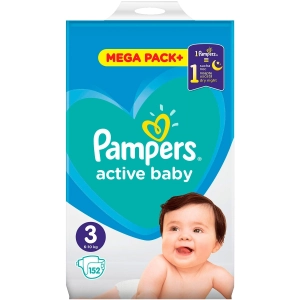 Pañales Pampers Active Baby 3 / 152 pcs