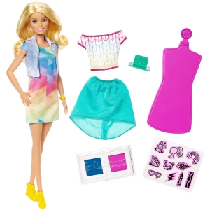 Muñeca Barbie Crayola Color Stamp Fashion FRP05