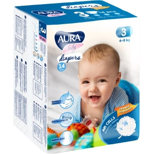 Pañales Aura Baby Diapers 3