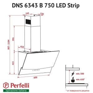 Perfelli DNS 6343 B 750 BL LED Strip