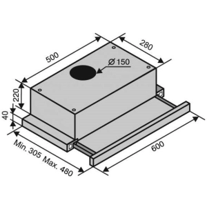 VENTOLUX Garda 60 BK 1300 SMD LED