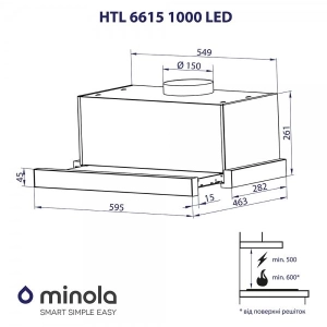 Minola HTL 6615 I 1000 LED