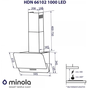 Minola HDN 66102 BL 1000 LED