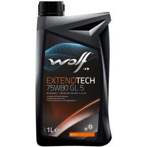 Aceite de transmisión WOLF Extendtech 75W-80 GL5 1L