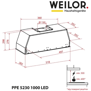 Weilor PPE 5230 SS 1000 LED